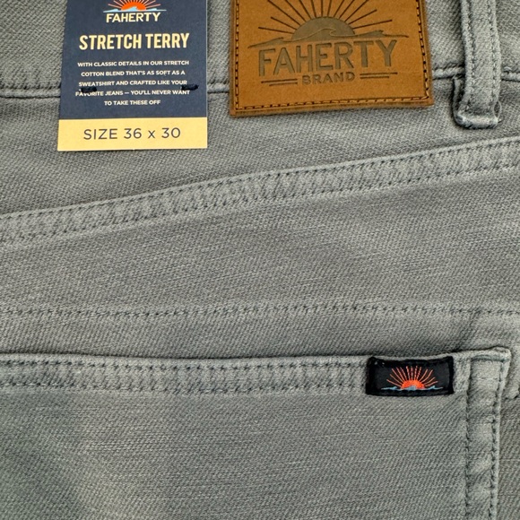 NWT Faherty Mens Pants Size 36x30 - Picture 8 of 9